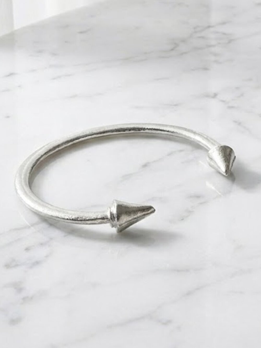 Ladies Silver Dangle Bangle Bracelet